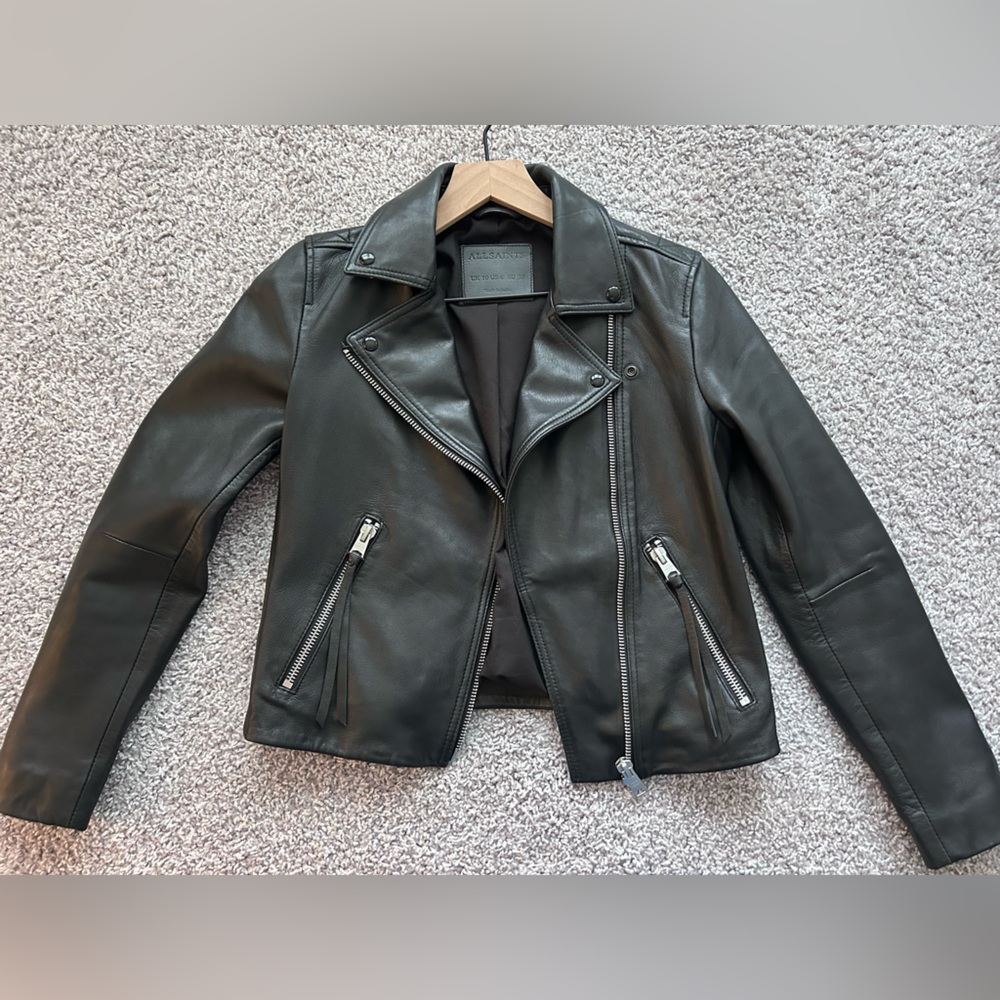 SOLD Allsaints leather jacket us 6